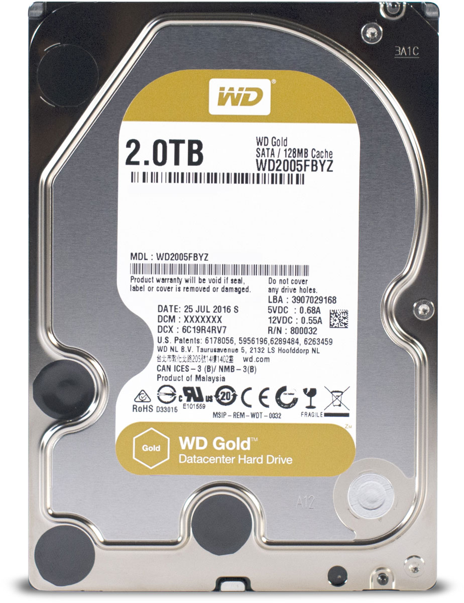 фото Внутренний жесткий диск WD Gold 2TB (WD2005FBYZ)