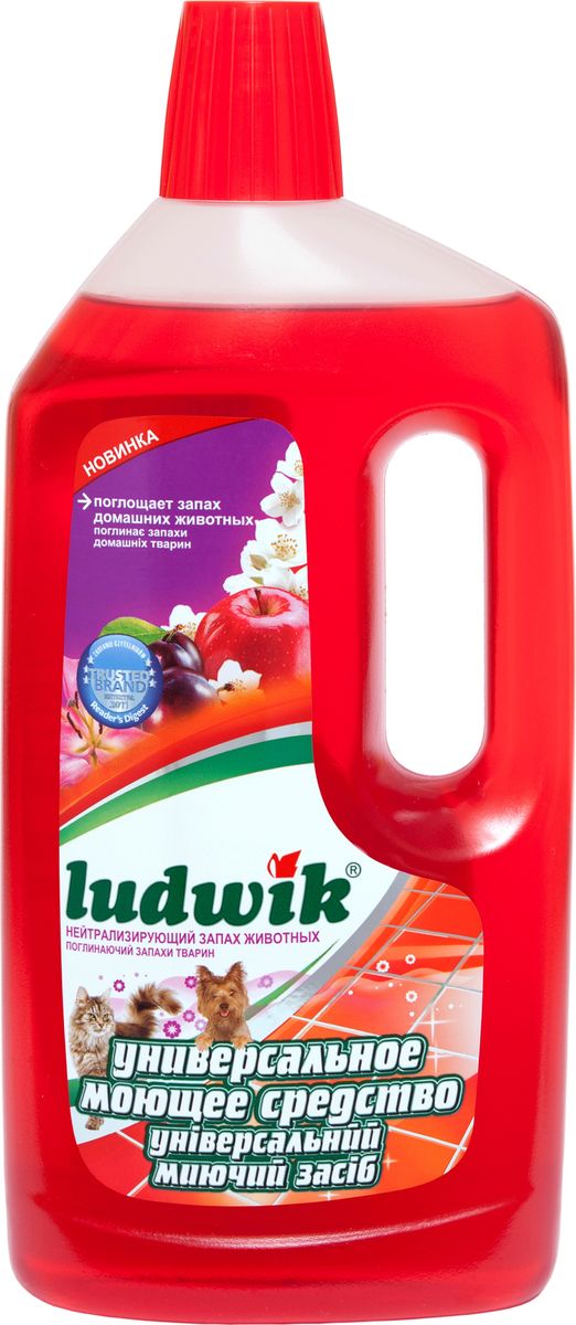 фото Средство моющее "Ludwik", с функцией поглощения запахов домашних животных, 1 л