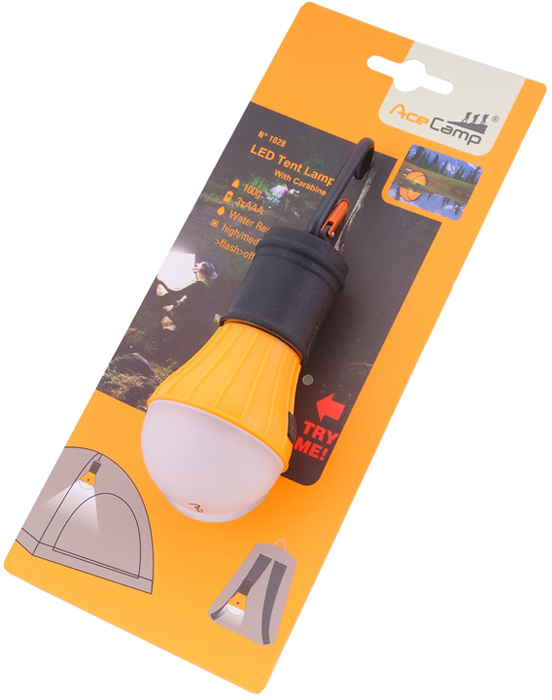 фото Фонарик-лампочка для палатки AceCamp "LED Tent Lamp"