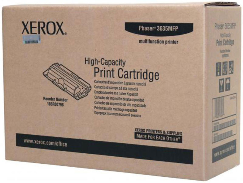 фото Картридж Xerox 108R00796, черный, для лазерного принтера, оригинал