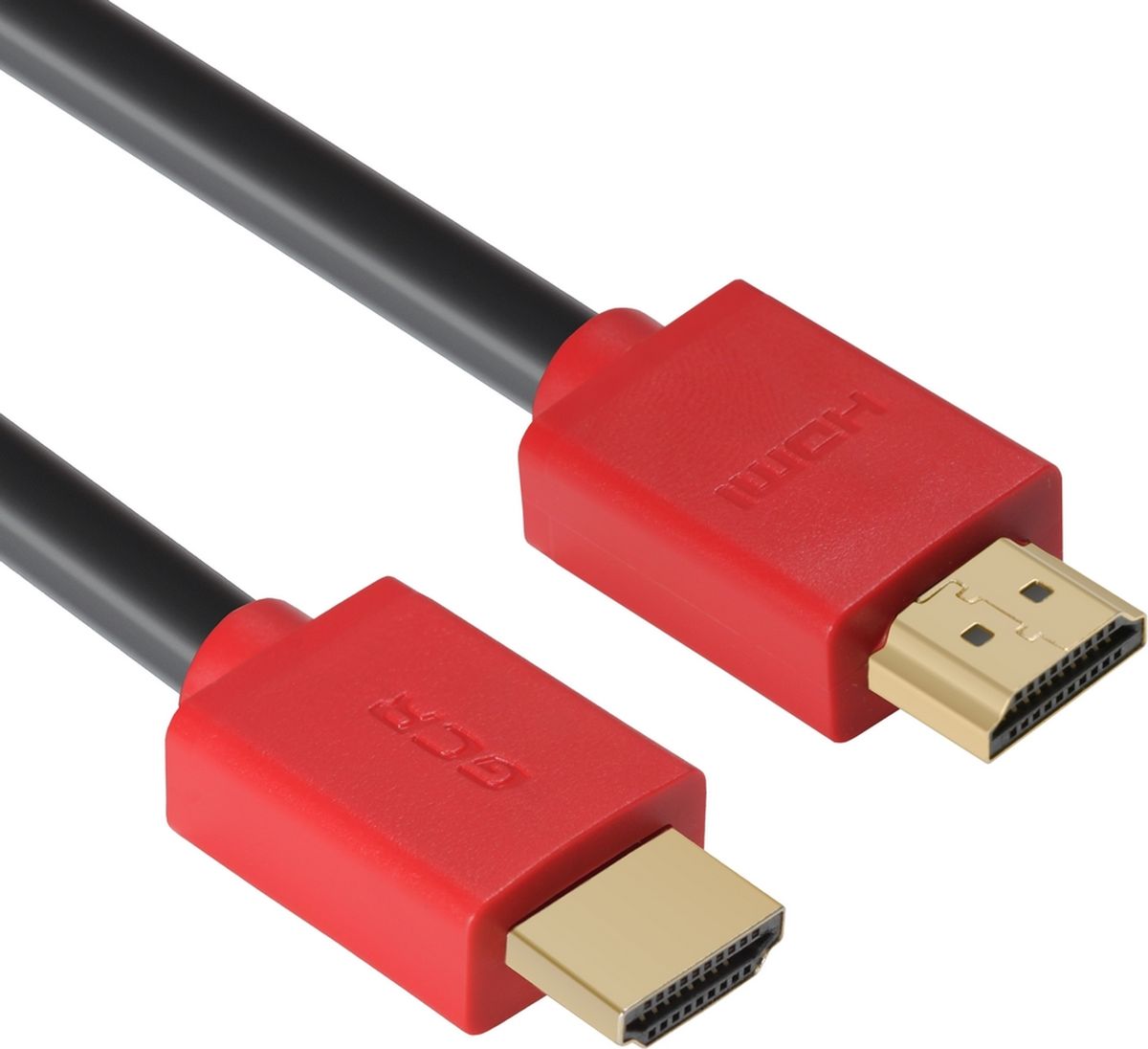 фото GCR GCR-HM450, Black Red кабель HDMI (0,3 м)