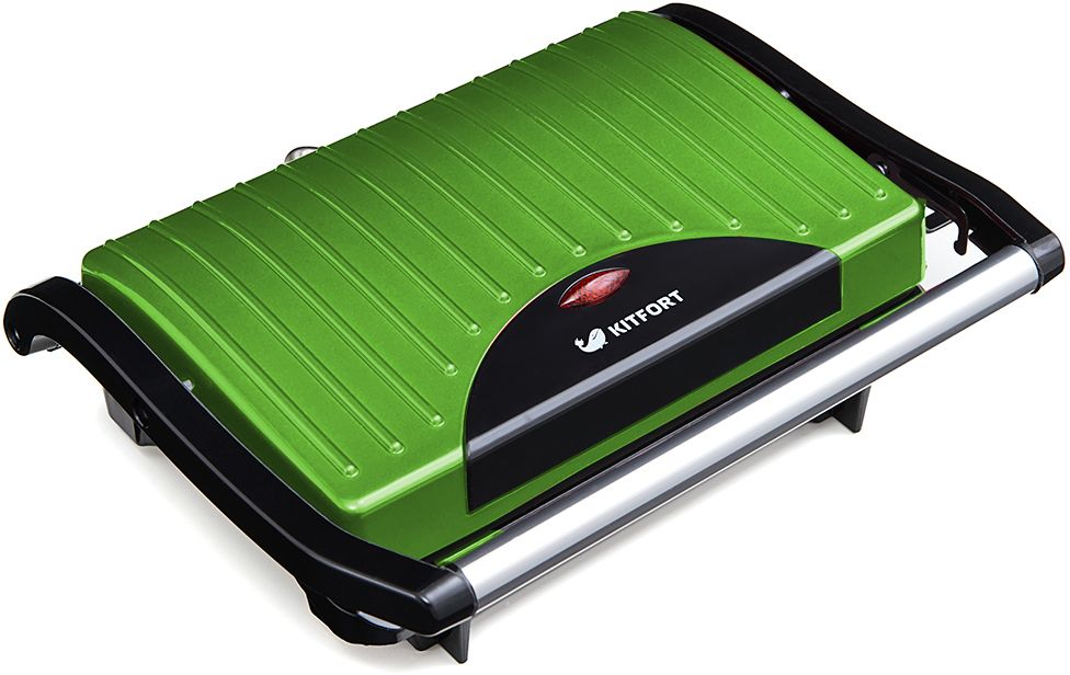 Бутербродница Kitfort КТ-1609-3 Panini Maker, Green Бутербродница Kitfort КТ-1609-3 Panini Maker, Green