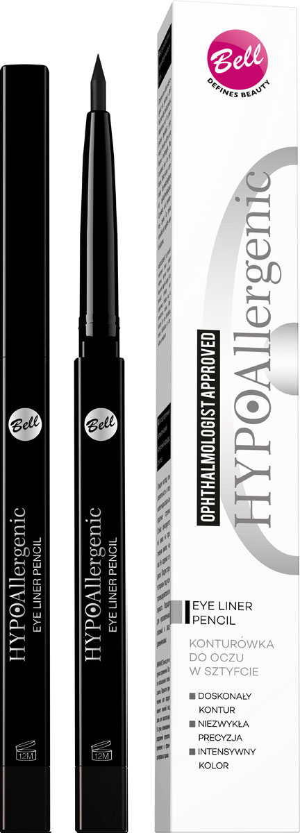 фото Bell Hypoallergenic Подводка для глаз, гипоаллергенная, в стике Eye Liner Pencil, Тон №10, 4 мл