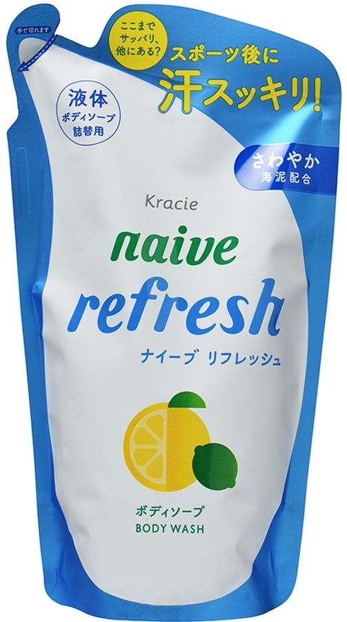 Kracie Мыло жидкое для тела Naive с ароматом цитрусовых (сменная упаковка), 380 мл kracie мыло жидкое для тела naive с ароматом цитрусовых сменная упаковка 380 мл