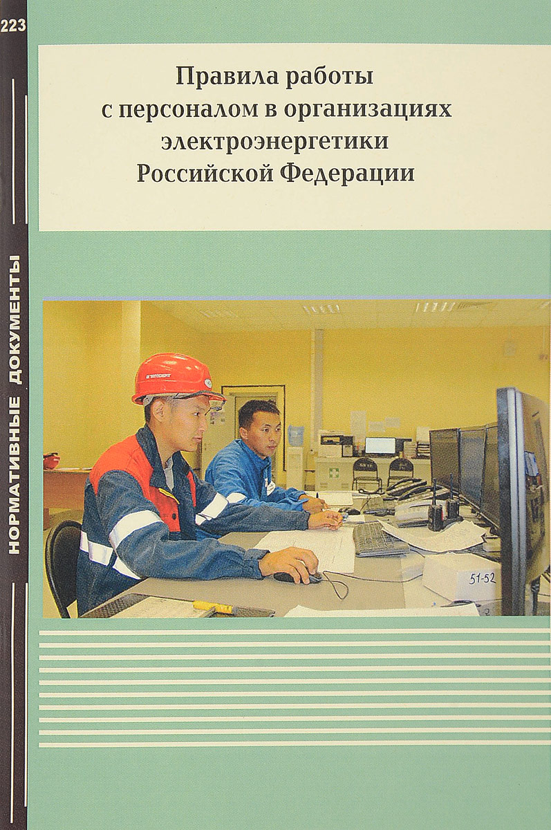 Порядок работы с персоналом в электроэнергетике образец