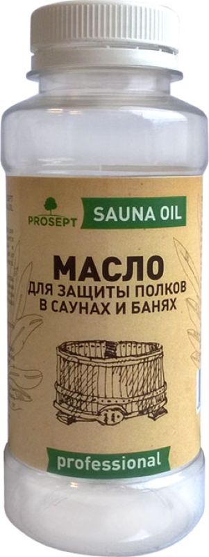 фото Масло для защиты полков Prosept "Sauna Oil", 0,25 л