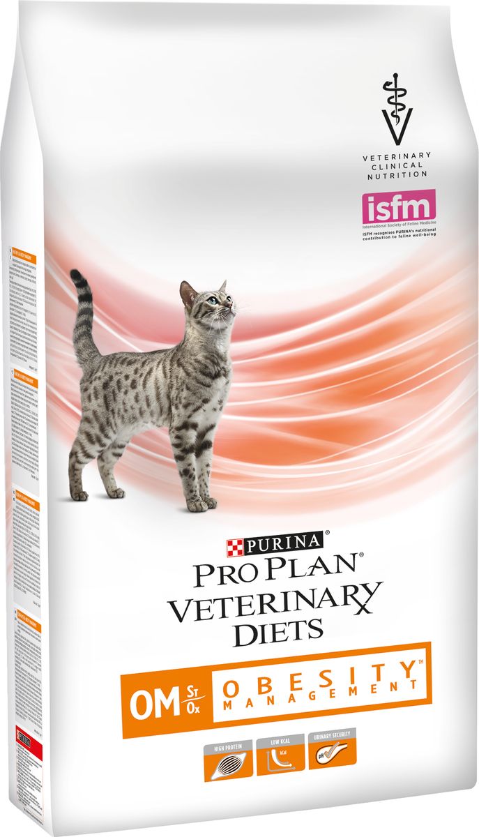 фото Корм сухой для кошек Pro Plan "Veterinary Diets. OM", при ожирении, 1,5 кг Pro plan veterinary diets