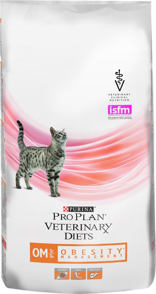 фото Корм сухой для кошек Pro Plan "Veterinary Diets. OM", при ожирении, 1,5 кг Pro plan veterinary diets