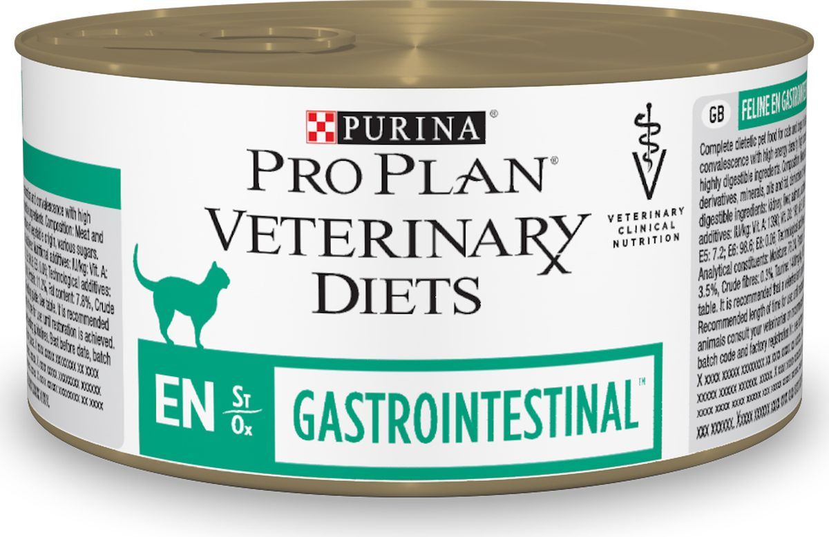 фото Консервы Purina Pro Plan "Veterinary Diets. ЕN", для кошек, при патологии ЖКТ, 195 г Pro plan veterinary diets
