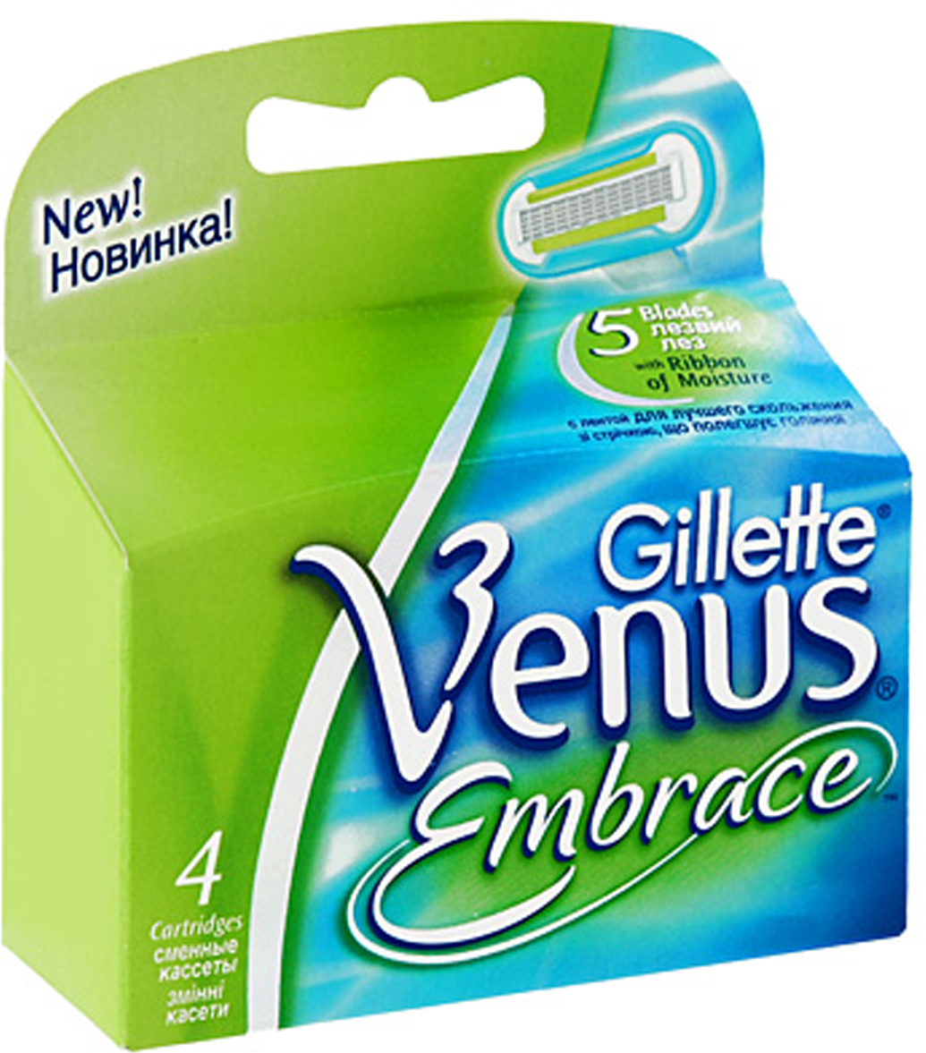 фото Сменные кассеты для бритья VENUS Embrace, 4 шт Gillette venus