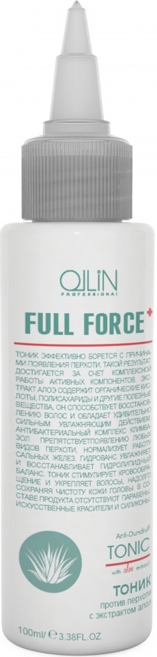 фото Ollin Тоник против перхоти с экстрактом алоэ Full Force Anti-Dandruff Tonic 100 мл Ollin professional