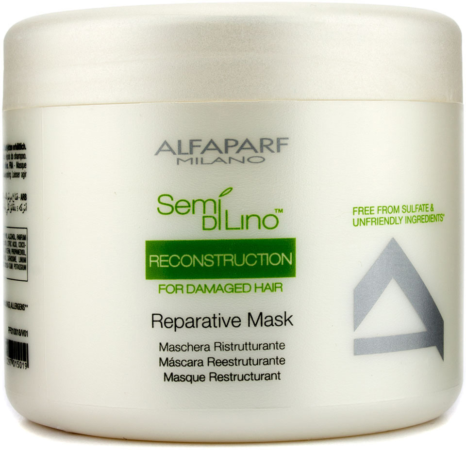 Alfaparf Маска для поврежденных волос Semi Di Lino Reconstruction Reparative Mask 500 мл Alfaparf Маска для поврежденных волос Semi Di Lino Reconstruction Reparative Mask 500 мл