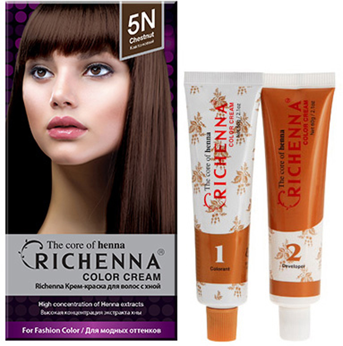 Краска для волос крем-краска для волос с хной richenna color cream