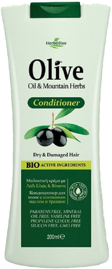 HerbOlive Кондиционер для сухих и поврежденных волос с экстрактами трав 200 мл