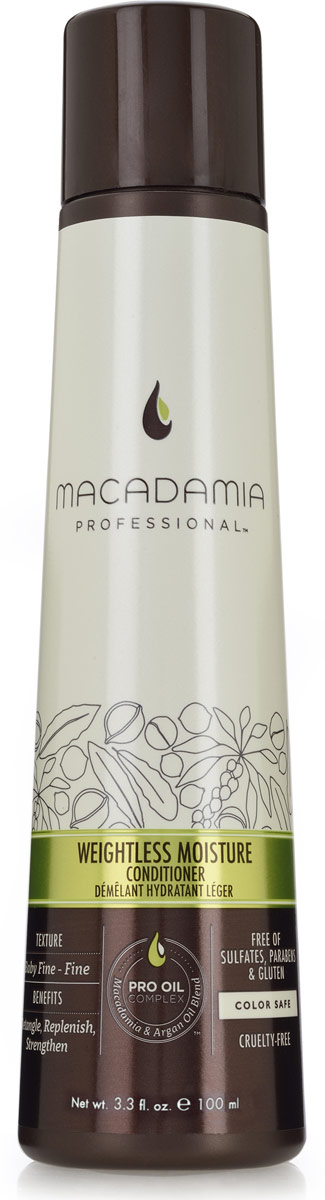 Macadamia Professional Кондиционер увлажняющий для тонких волос, 100 мл