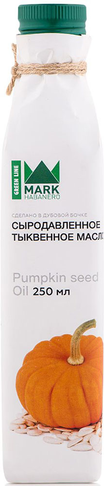 фото Mark Habanero Greenline масло сыродавленное тыквенное, 250 мл Mark habanero green line