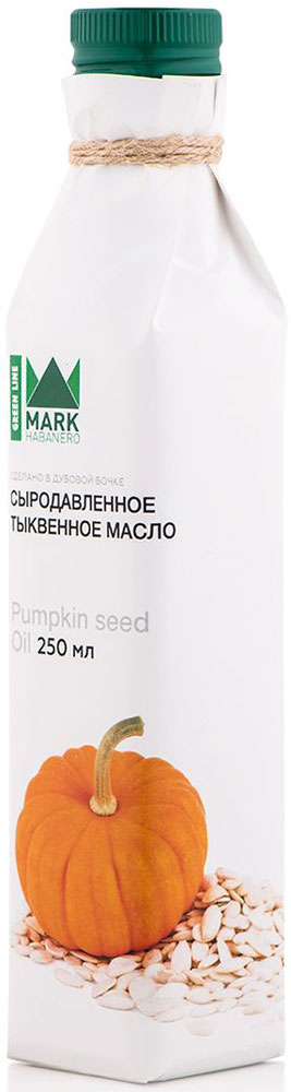 фото Mark Habanero Greenline масло сыродавленное тыквенное, 250 мл Mark habanero green line