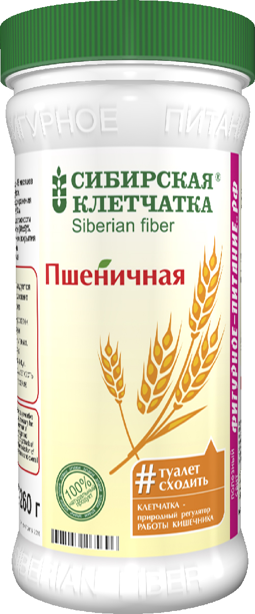 Сибирская Клетчатка пшеничная, 260 г — купить в интернет-магазине OZON ...