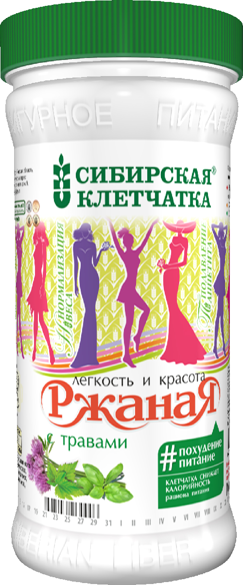 Сибирская Клетчатка ржаная с травами, 350 г - купить с доставкой по ...