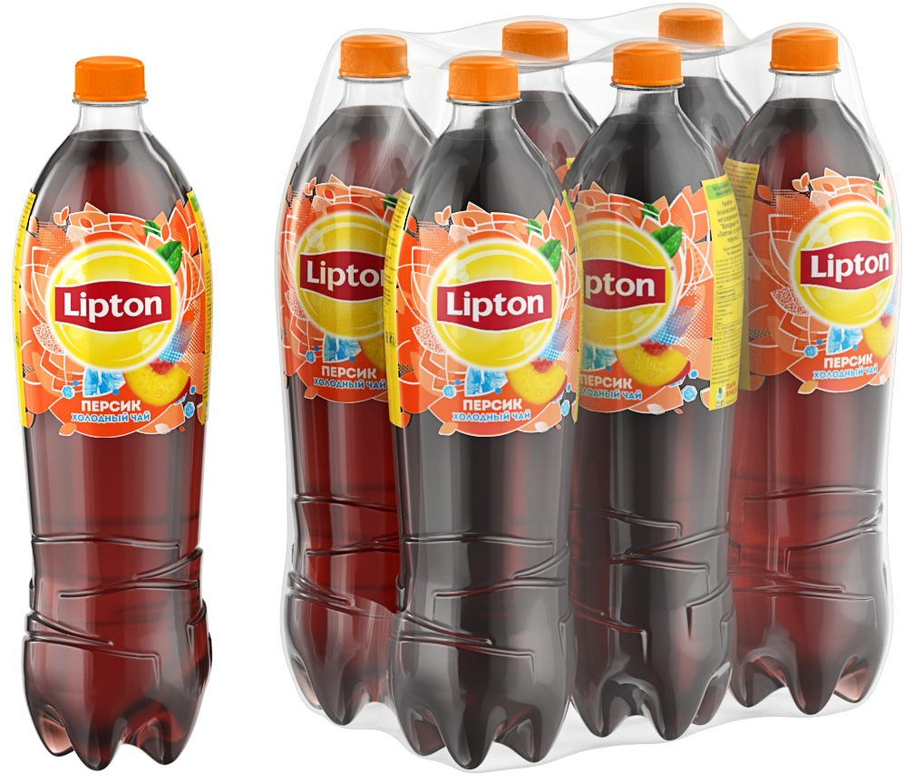 фото Lipton Ice Tea Персик холодный чай, 6 штук по 1,5 л