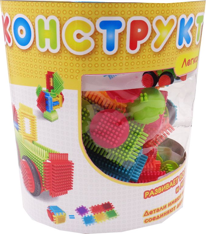 KidBlock Пластиковый конструктор Кид Блок со щетинками 50 деталей ...