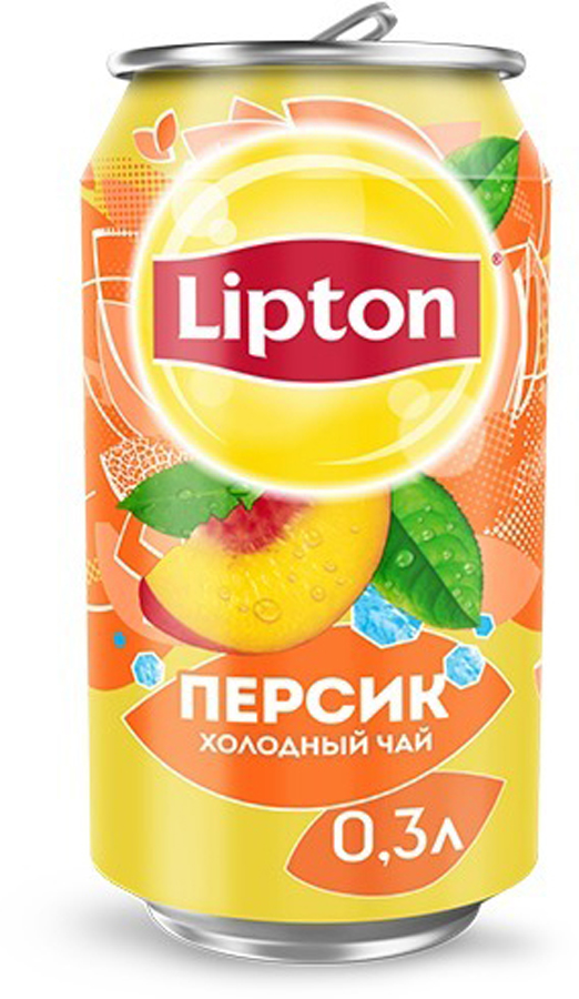 фото Lipton Ice Tea Персик холодный чай, 0,33 л