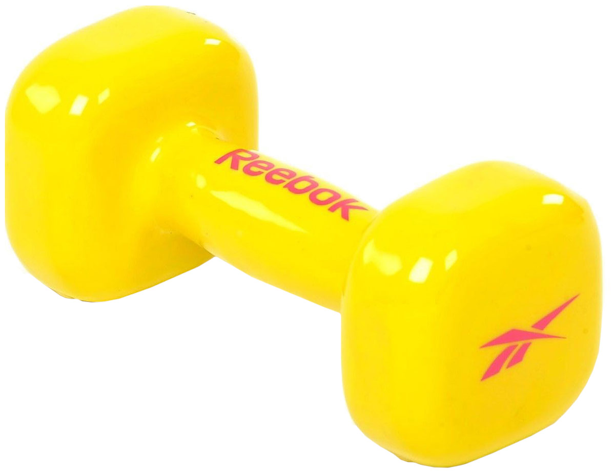 фото Гантель Reebok "Dumbbell Yellow", цвет: желтый, 3 кг