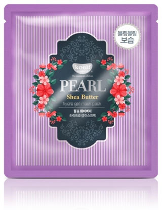 фото Koelf Маска для лица гидрогелевая с маслом ши и жемчужной пудрой Pearl & Shea Butter, 30 гр