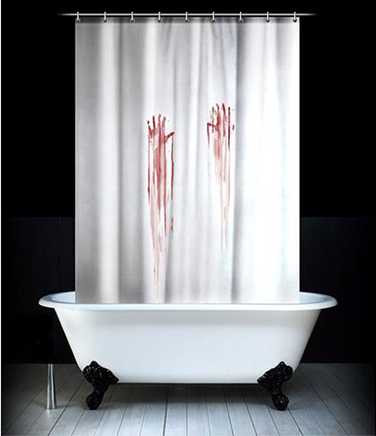 фото Штора для ванной комнаты Эврика "Кровавая", 180 х 180 см