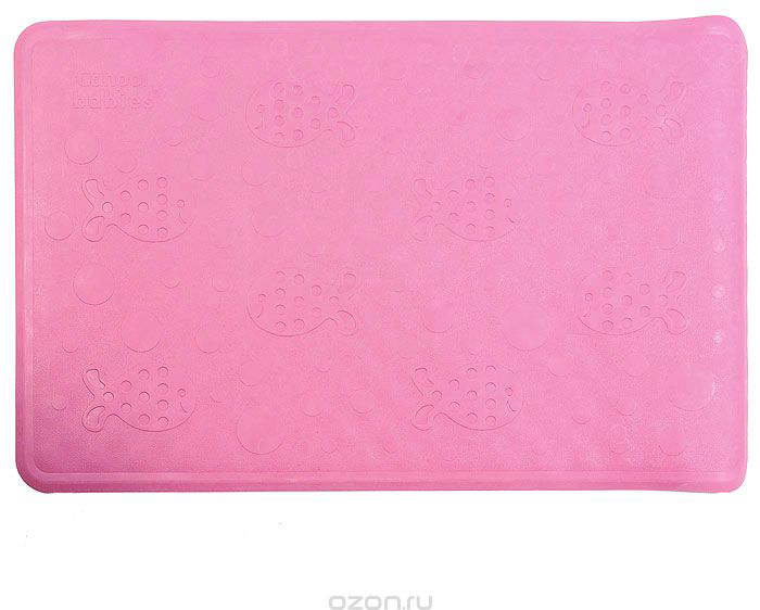 Canpol Babies Нескользящий коврик для ванны цвет розовый 34 см х 55 см