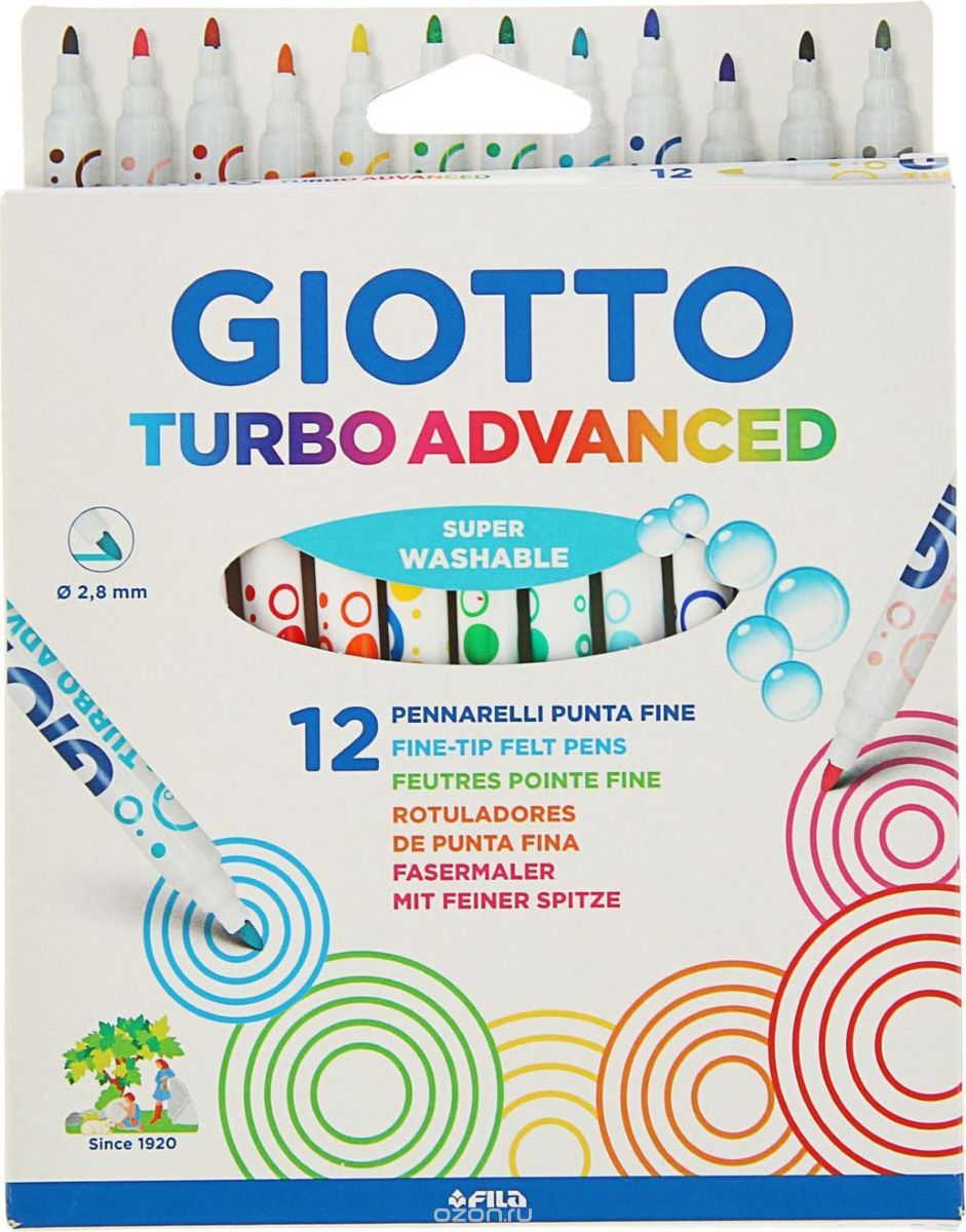 фото Giotto Набор фломастеров Turbo Advansed 12 цветов