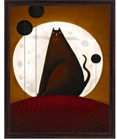 фото Постер "Черный кот" (Д. Парри), 24 х 30 см Постермаркет / postermarket