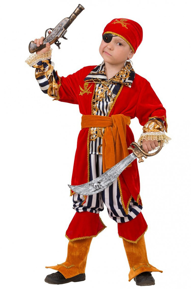 Батик Костюм карнавальный для мальчика Пират Морской размер 28