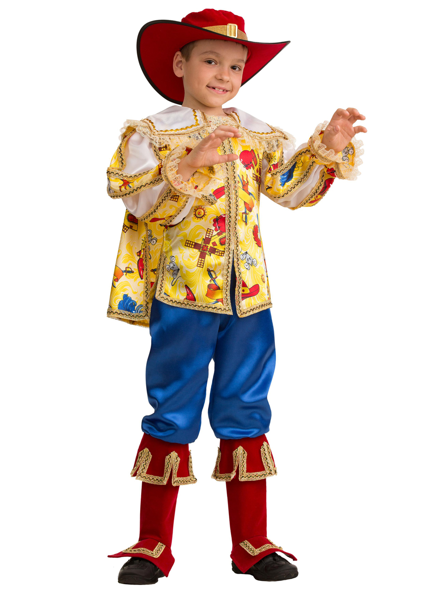 фото Батик Костюм карнавальный для мальчика Кот в сапогах сказочный размер 26
