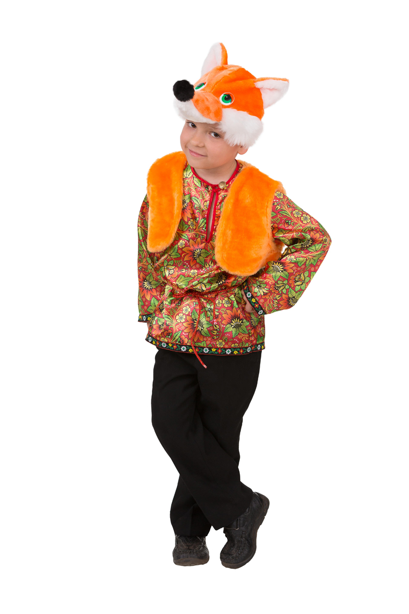 Батик Костюм карнавальный для мальчика Лисенок Артемка размер 26