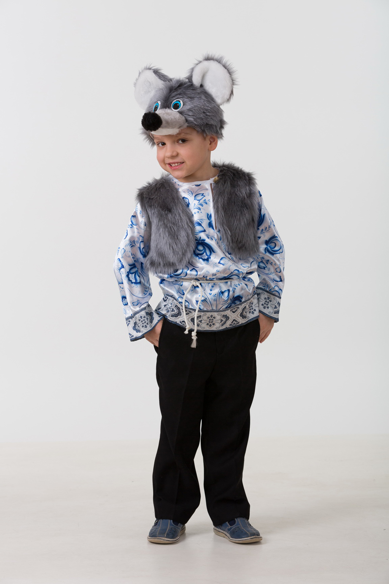 Батик Костюм карнавальный для мальчика Мышонок Филипка размер 26