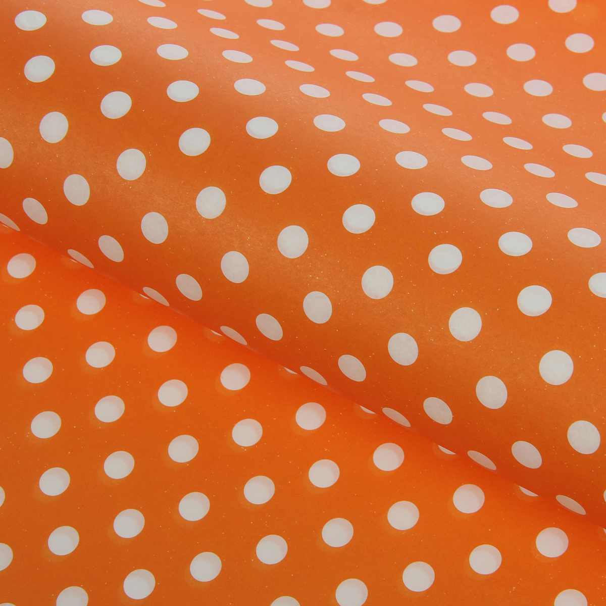 фото Бумага упаковочная "Горох на оранжевом", 50 х 70 см. 1882035