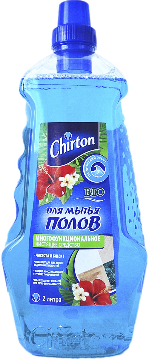 фото Чистящее средство для мытья полов "Chirton", тропический океан, 2 л