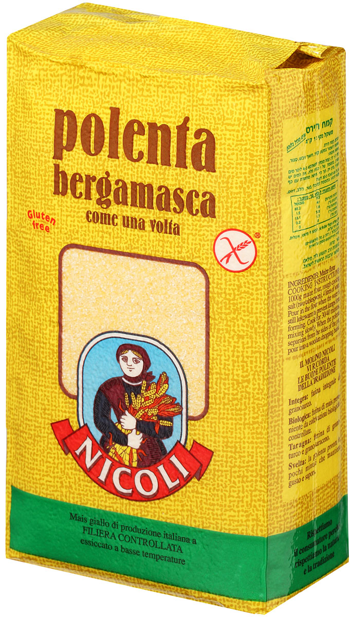 Nicoli Bergamasca мука кукурузная полента, 1 кг