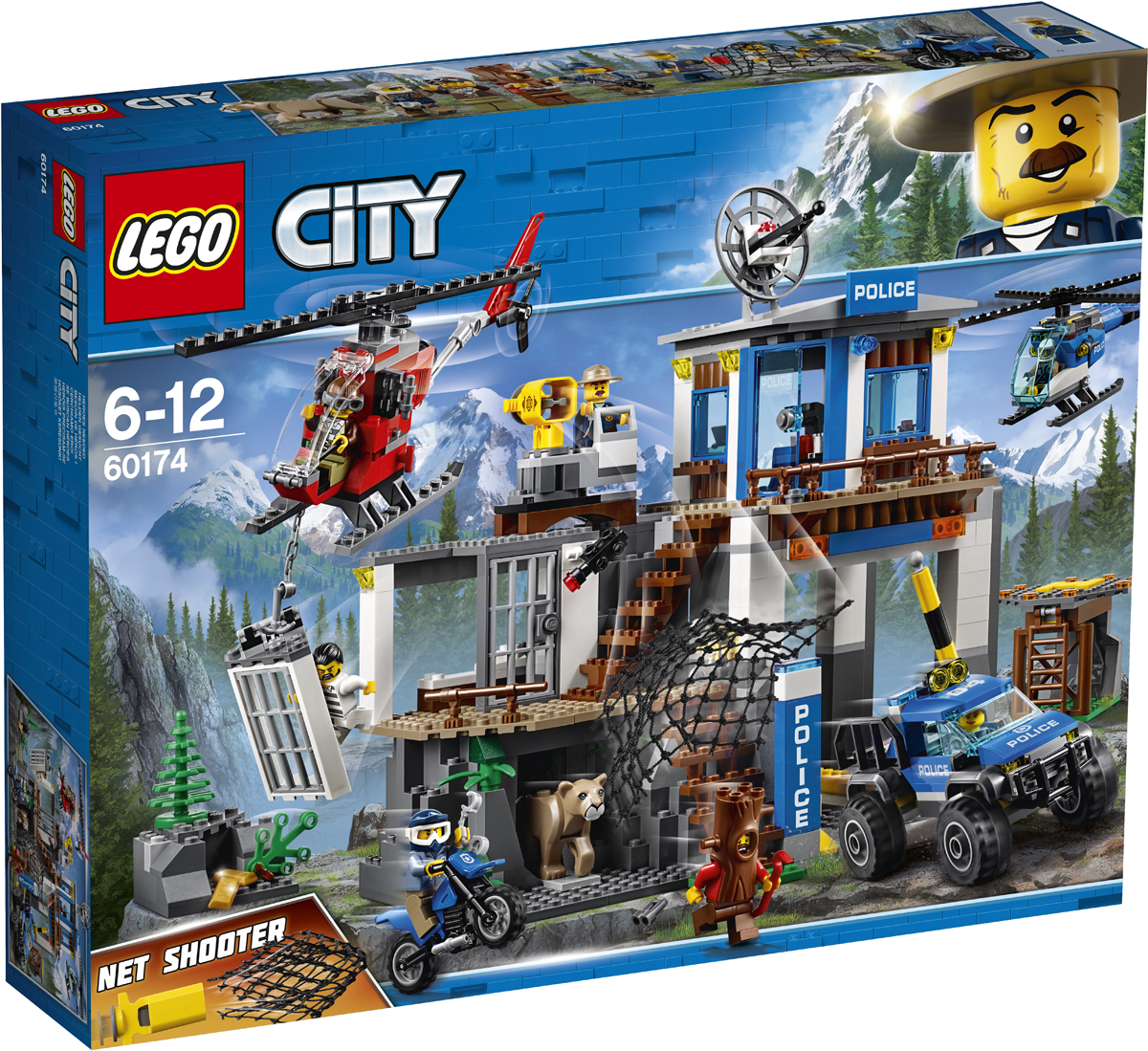 LEGO City 60174 Конструктор Лего Город Полицейский участок в горах - купить  с доставкой по выгодным ценам в интернет-магазине OZON (151032018)