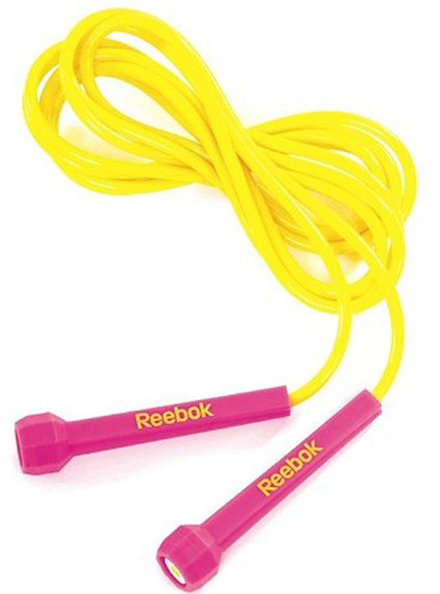 фото Скакалка "Reebok", цвет: желтый, лиловый, 3 м