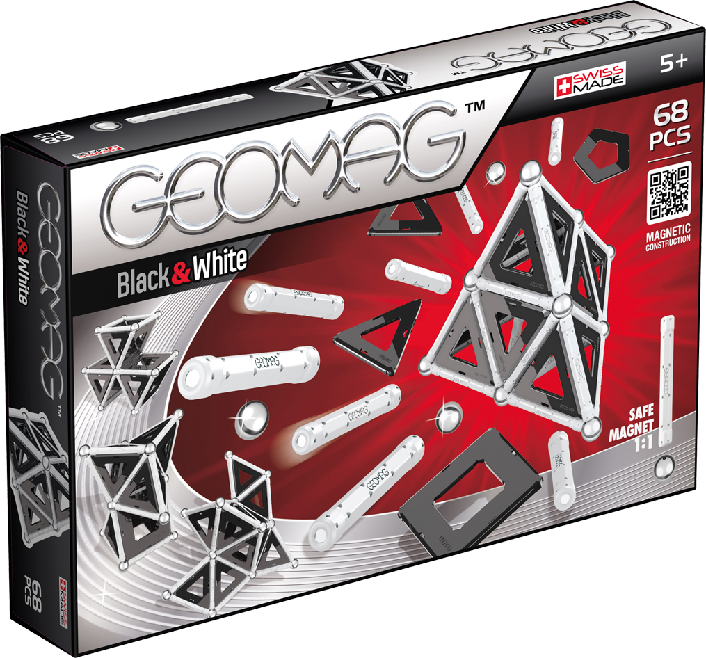 фото Geomag Конструктор магнитный Black & White 68 элементов