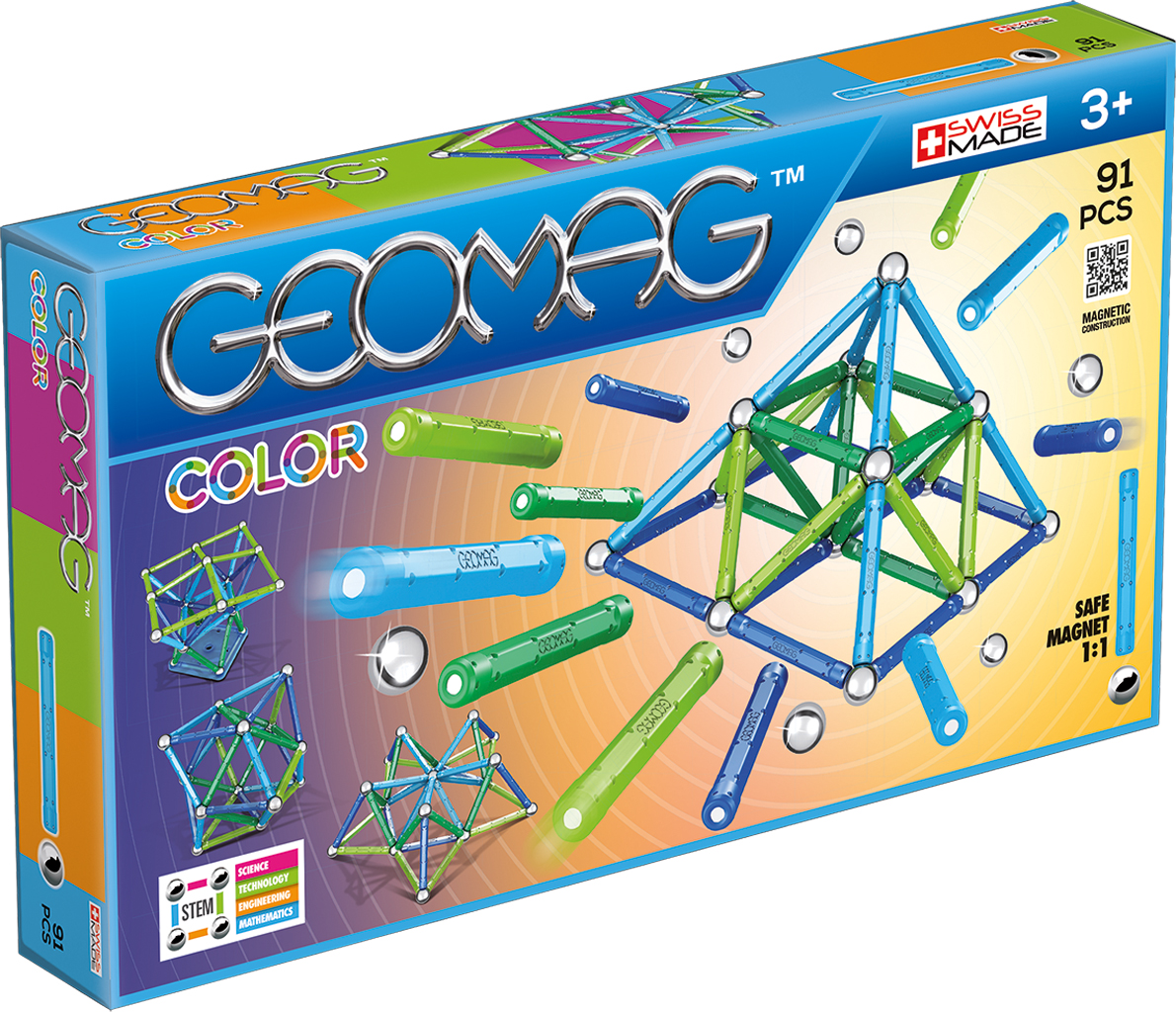 фото Geomag Конструктор магнитный Color 91 элемент