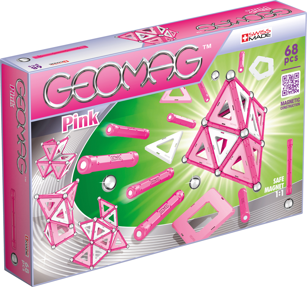 фото Geomag Конструктор магнитный Pink 68 элементов