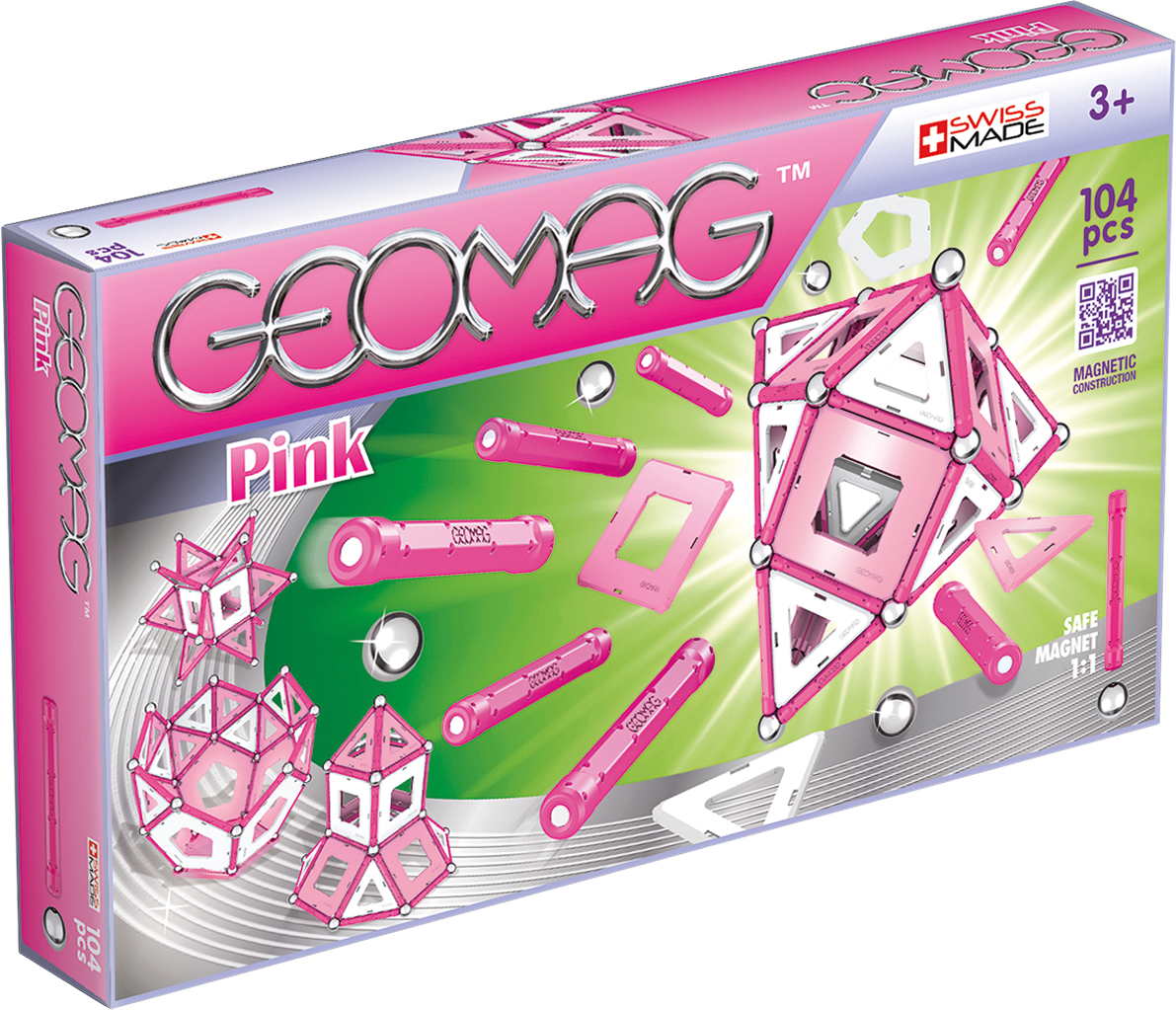 фото Geomag Конструктор магнитный Pink 104 элемента