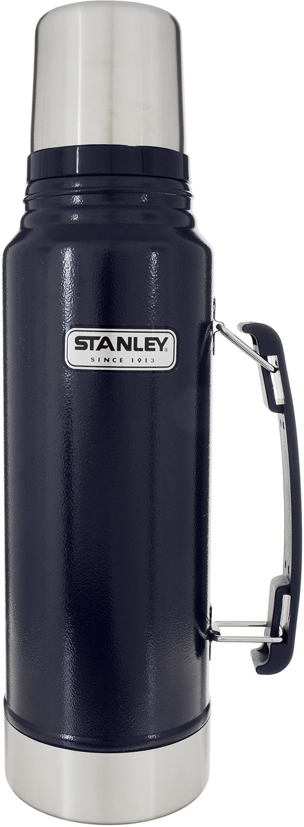 фото Термос Stanley "Classic Vacuum Flask", с узким горлом, цвет: темно-синий, 1 л