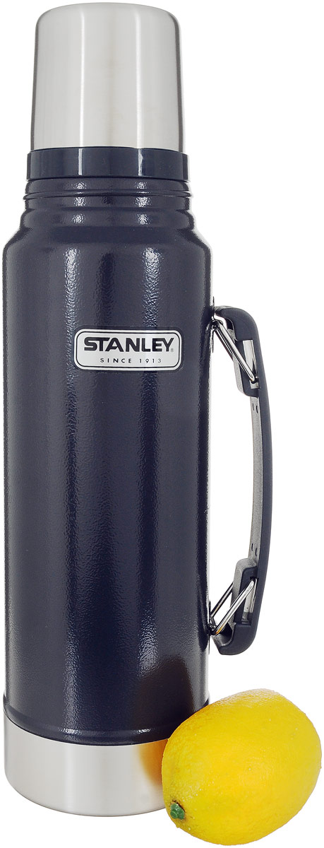 фото Термос Stanley "Classic Vacuum Flask", с узким горлом, цвет: темно-синий, 1 л