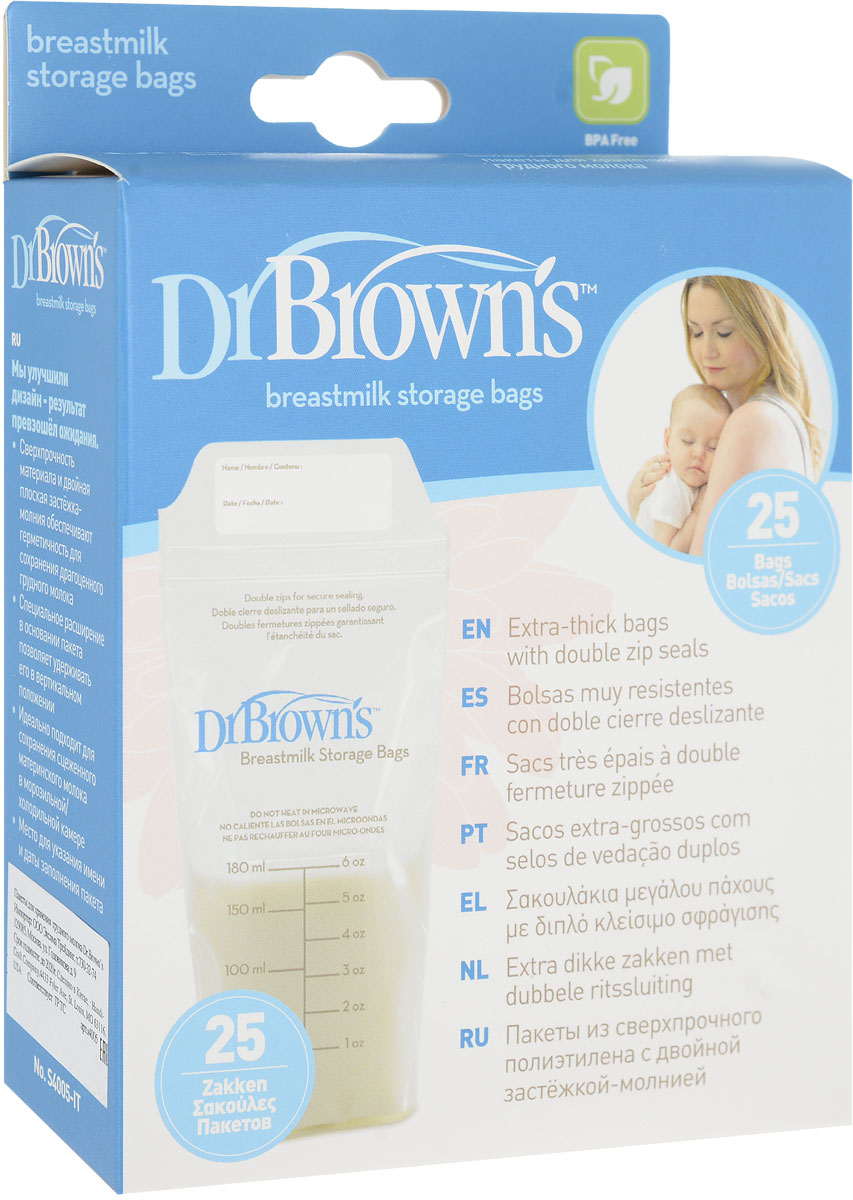 фото Dr.Browns Пакеты для хранения молока 25 шт Dr. brown's