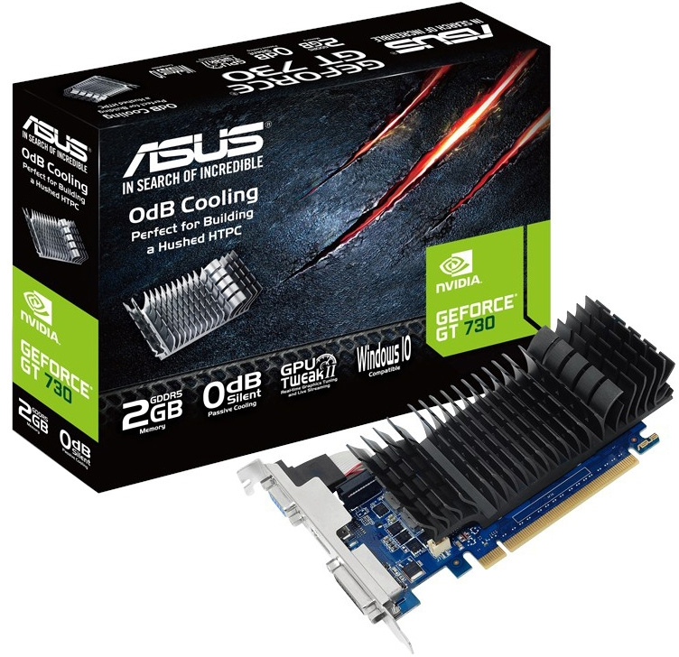 фото Видеокарта ASUS GeForce GT 730 Low Profile 2GB, GT730-SL-2GD5-BRK