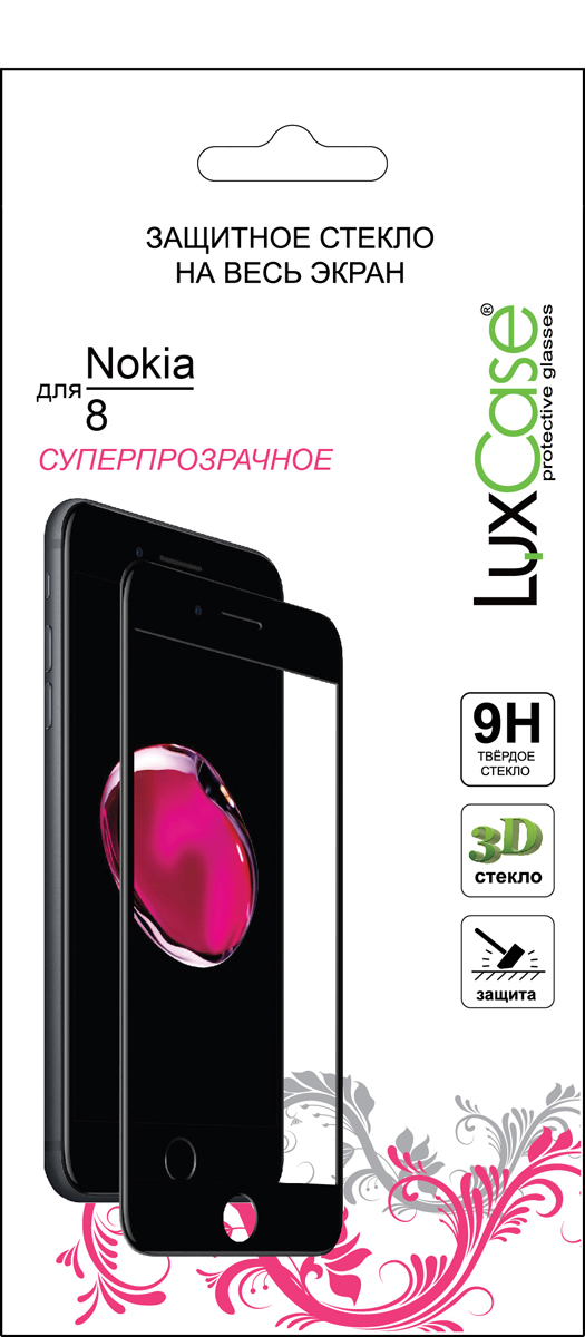 фото LuxCase защитное 3D стекло для Nokia 8, Black